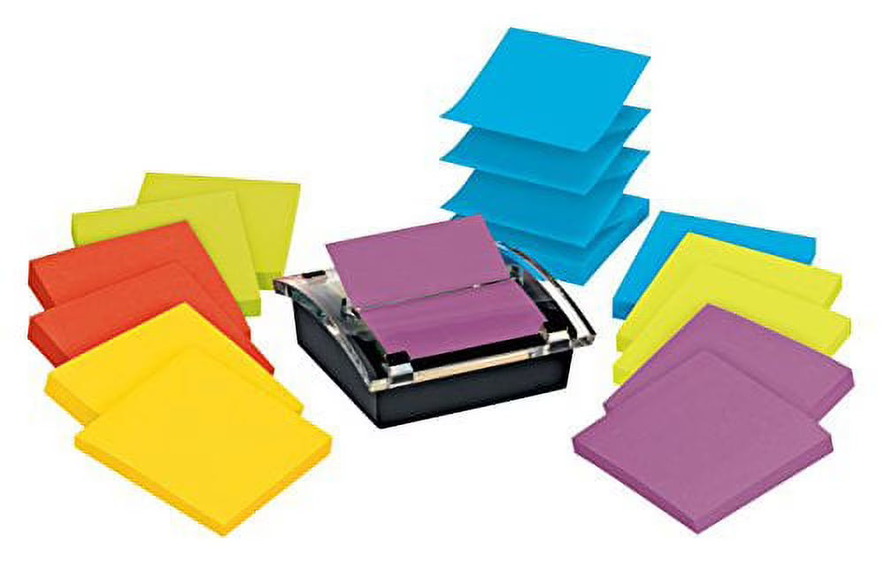 Super Sticky Note and Dispenser Value Pack, 3 x 3 Inches, 90-Sheet Pad (12 Pack) E196
