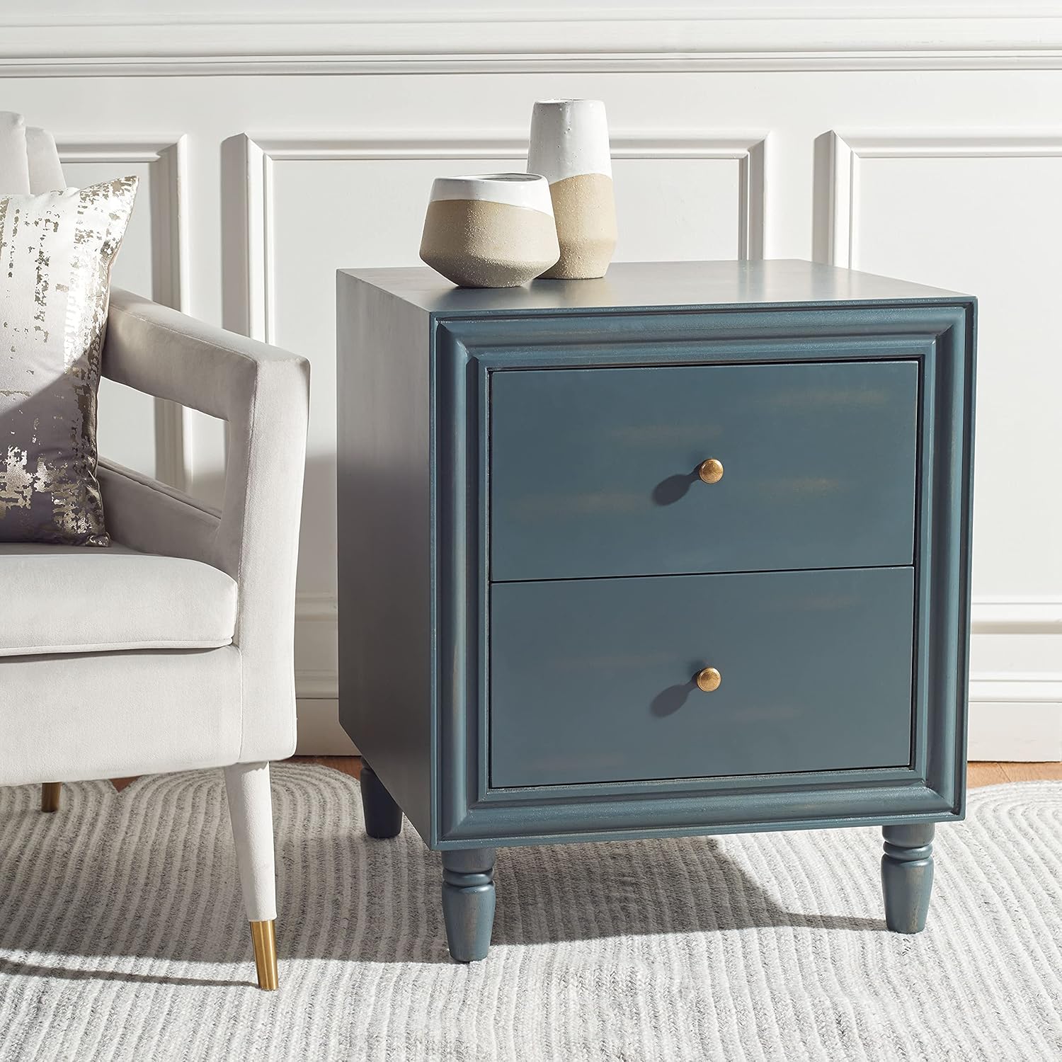 Steel Teal Accent Table E475