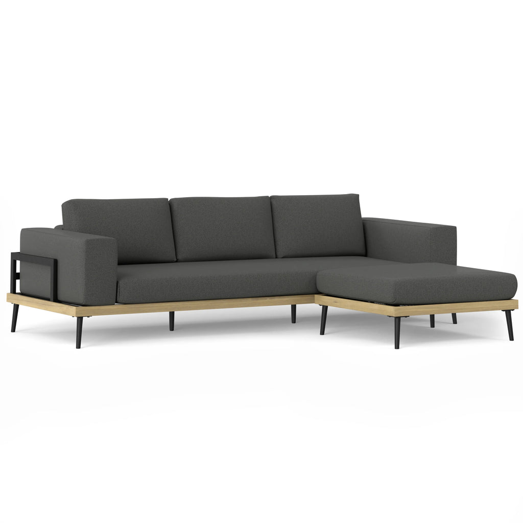 Slate Gray Outdoor 2 Piece Sofa Sectional V519631