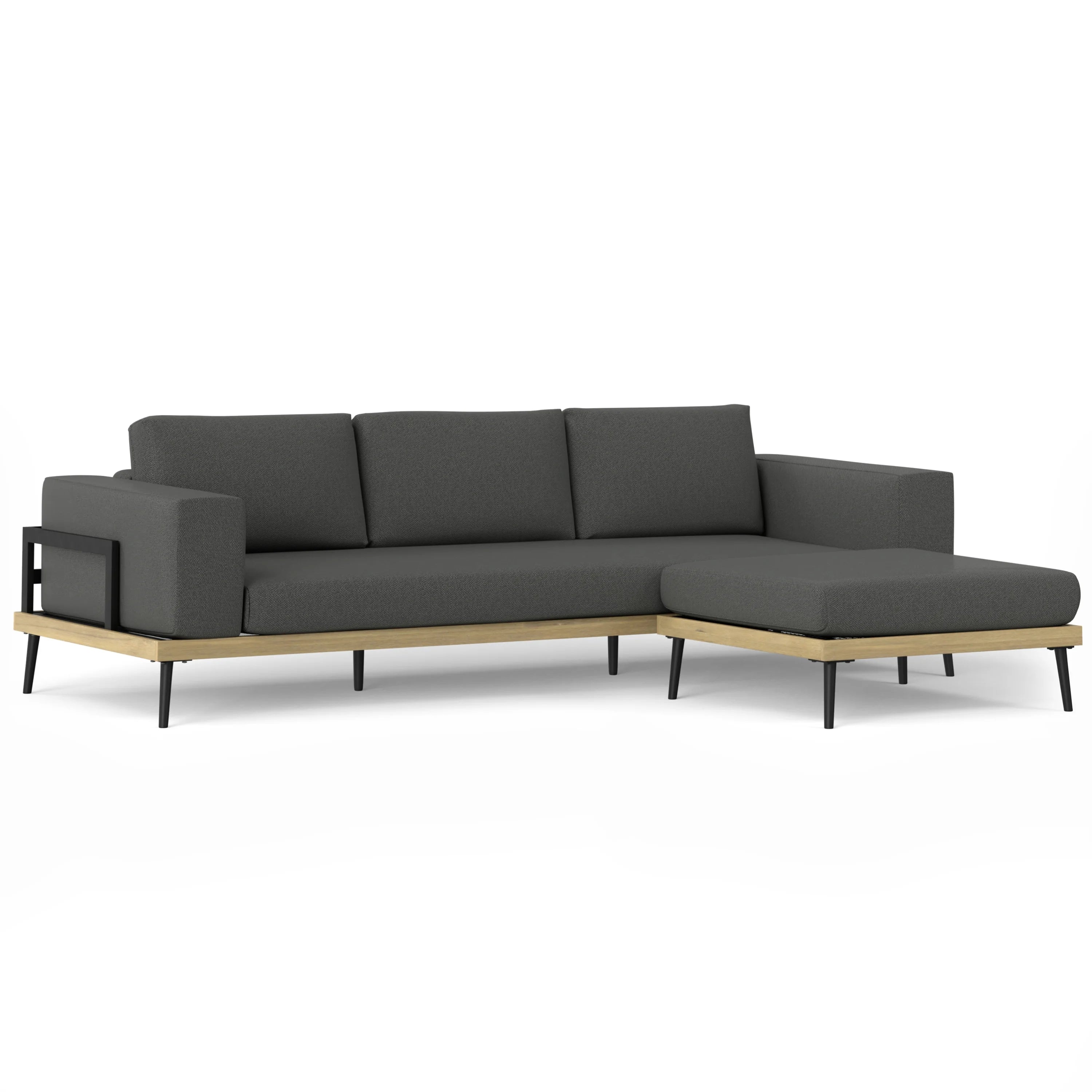 Slate Gray Outdoor 2 Piece Sofa Sectional V519631