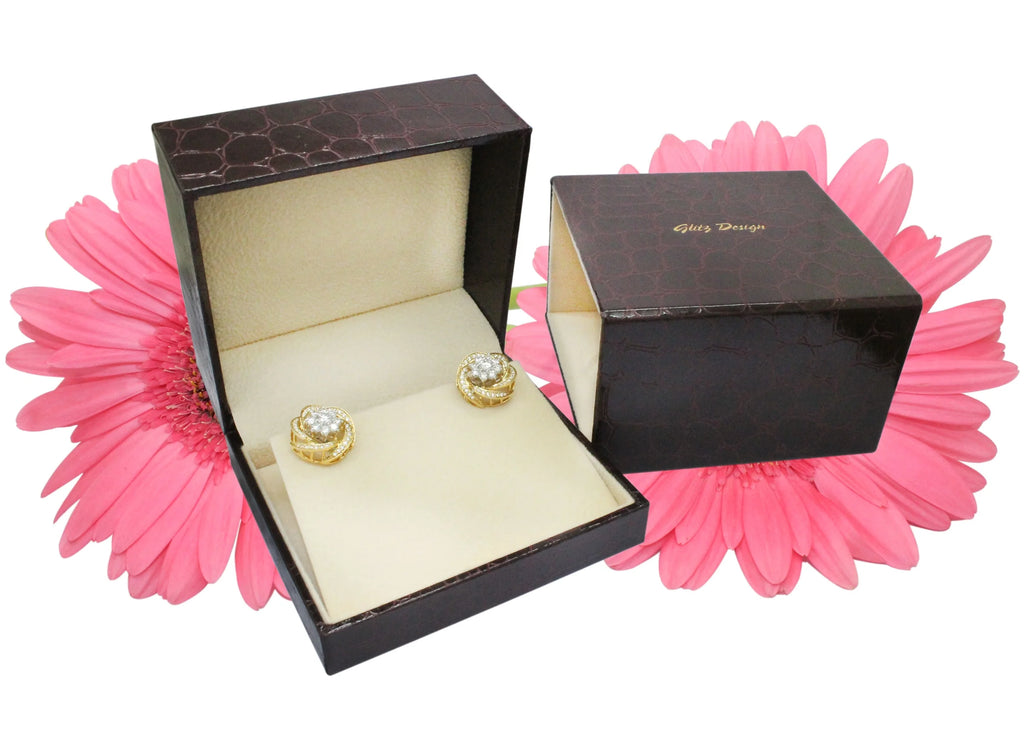 Princess & Marquise Diamond Dangle Earrings 14K White Gold Z76778