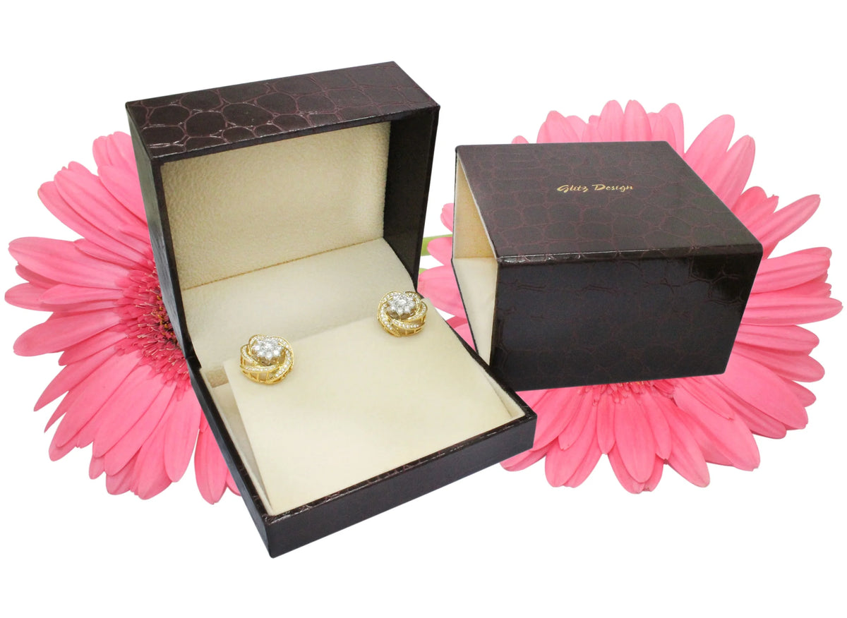 Princess & Marquise Diamond Dangle Earrings 14K White Gold Z76778