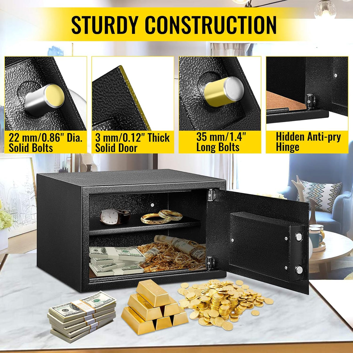 1.2 Cubic Feet Digital Lock Security Safe Box P950