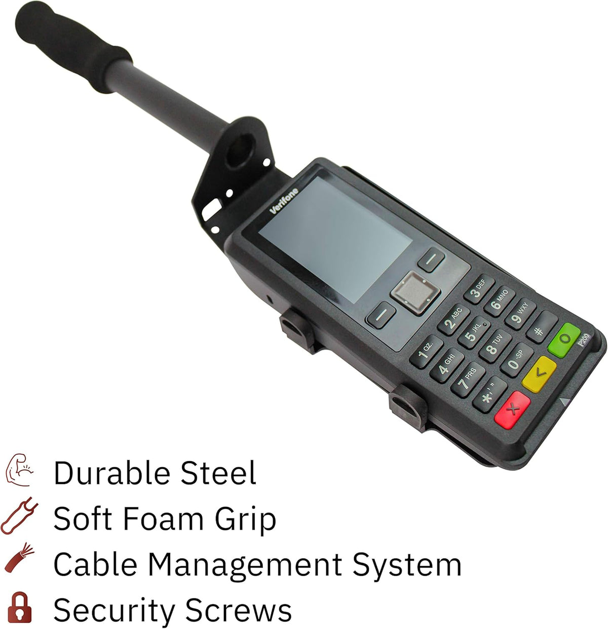 Black Drive-Thru Handheld Mount for Verifone P200 PIN Pad C248846