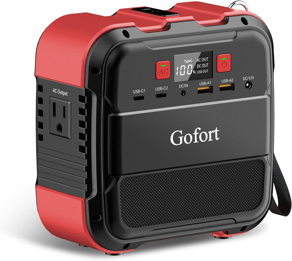 Portable Power Station 26400mAh 98Wh 120W Peak 240W 110V AC Outlets Battery Pack with Flashlight DC QC PD X628