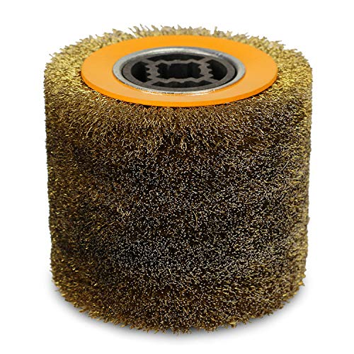 Steel Wire Brush Drum Heavy Rust Remover, 4.5" x 4", Pack of 2 P54628