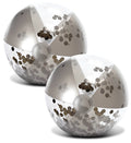 Silver & Gold Inflatable Beach Balls Set of 4, 16 Inch T3796