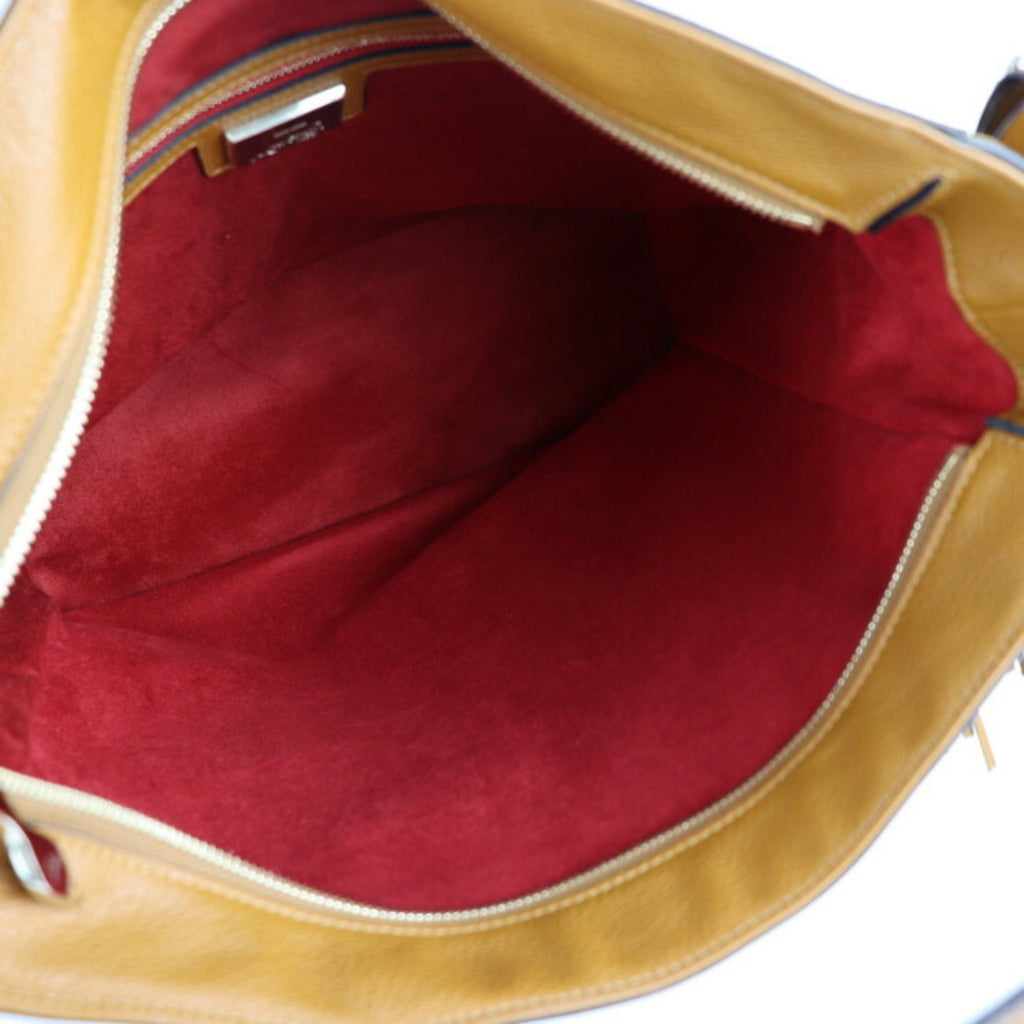Camel Brown Leather Hobo Shoulder Bag G28801