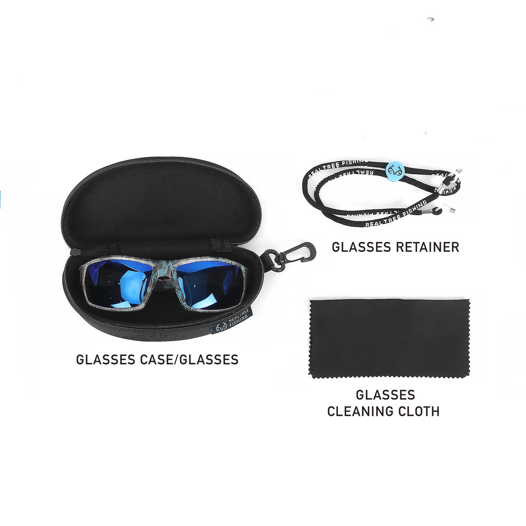 8 Piece Fishing Kit with Mesh Hat and Sunglasses I6282