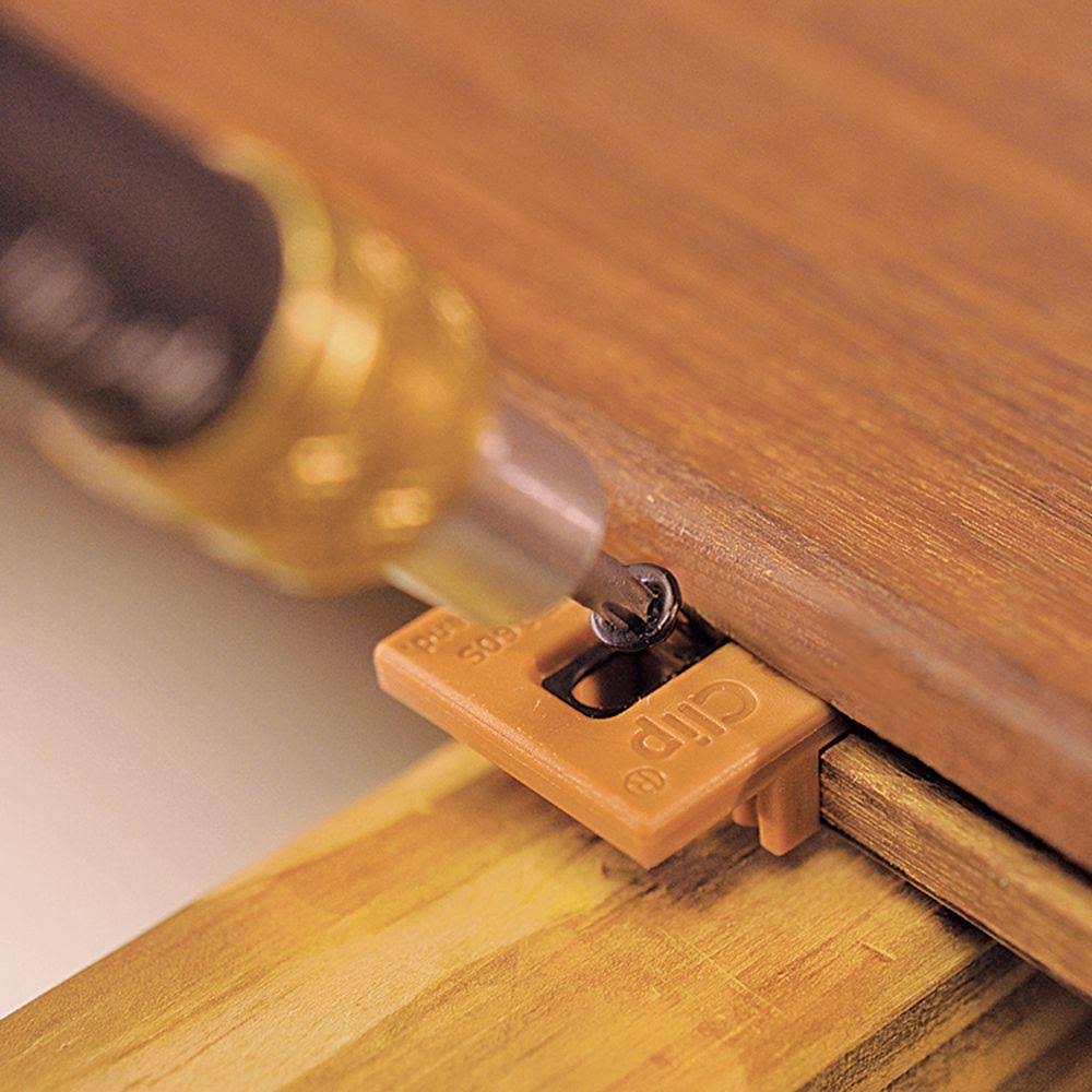 Brown Biscuit Style Hidden Deck Fastener Kit N58370