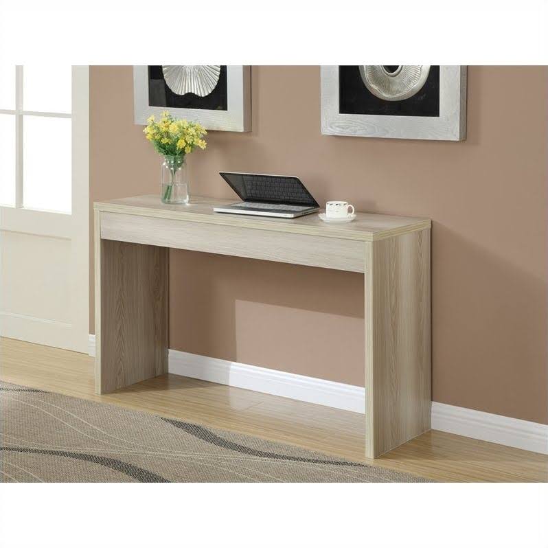 Weathered White Hall Console D210420