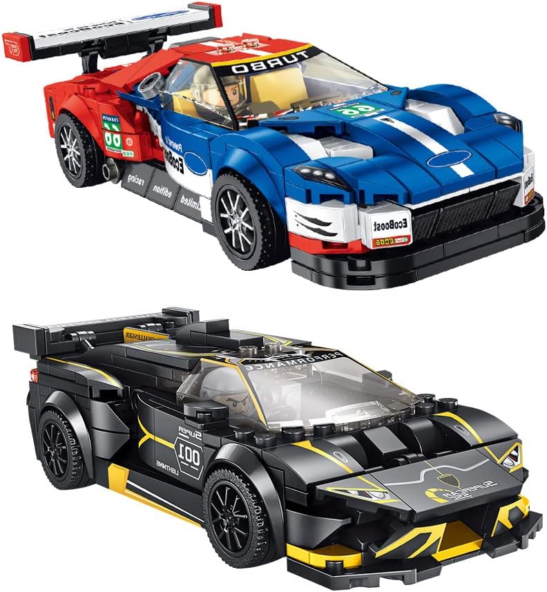 2 in 1 Car Building Blocks Set, 666 Pieces G598