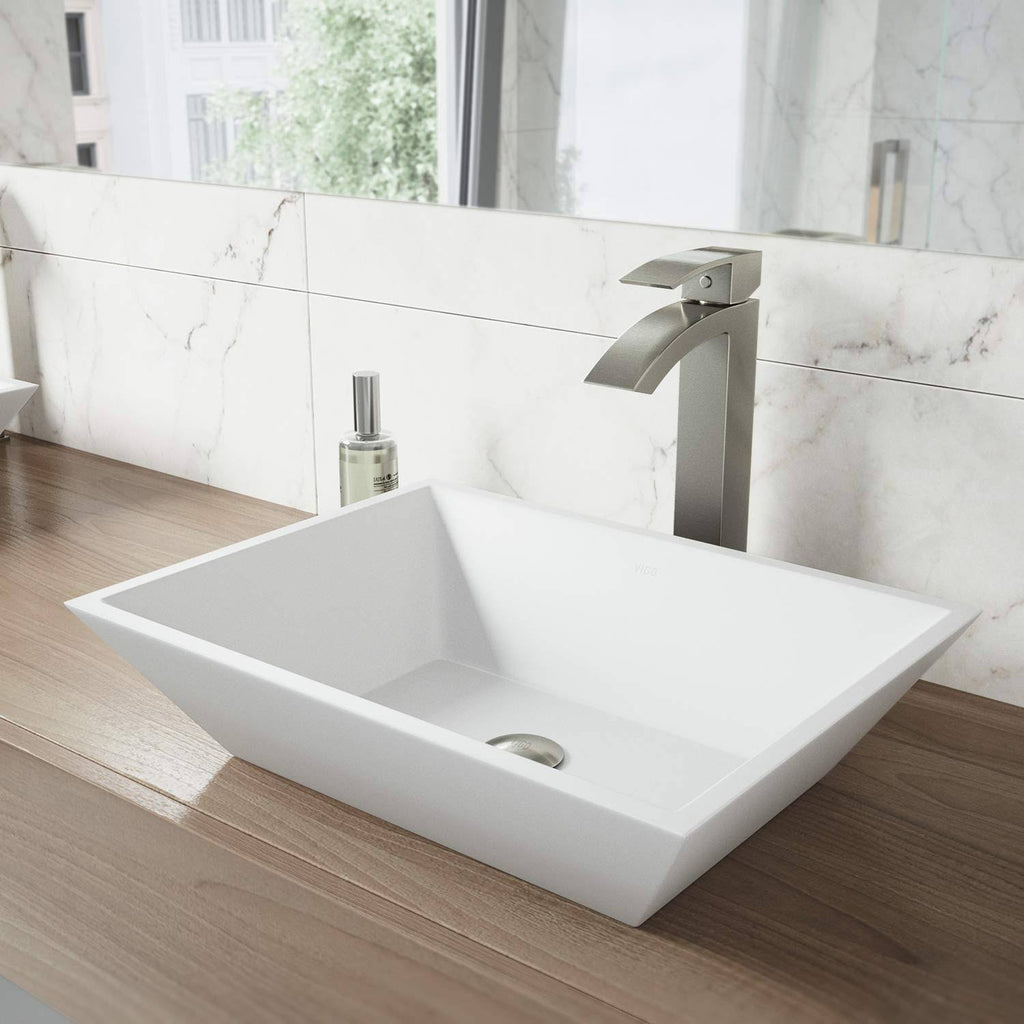 Matte Stone Vessel Bathroom Sink K5676