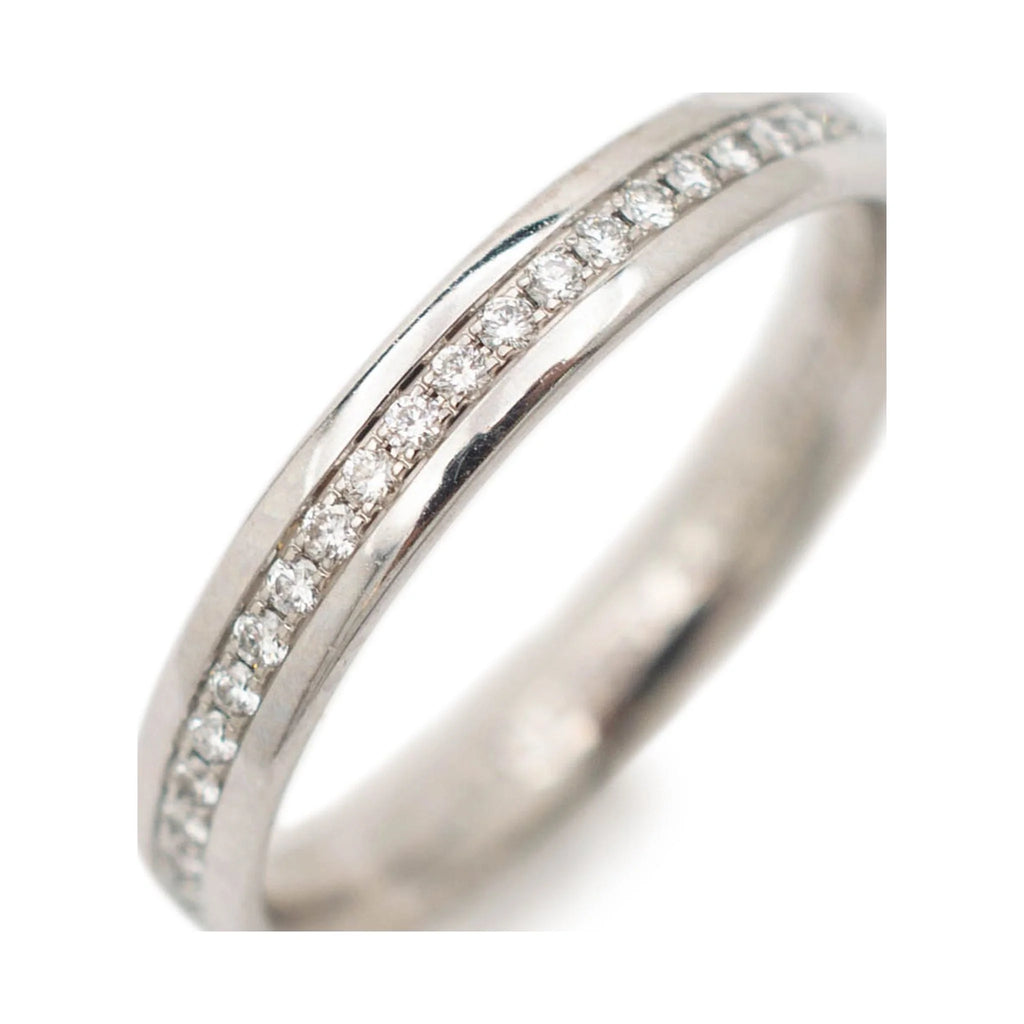 18K White Gold Diamond Wedding Band L57528