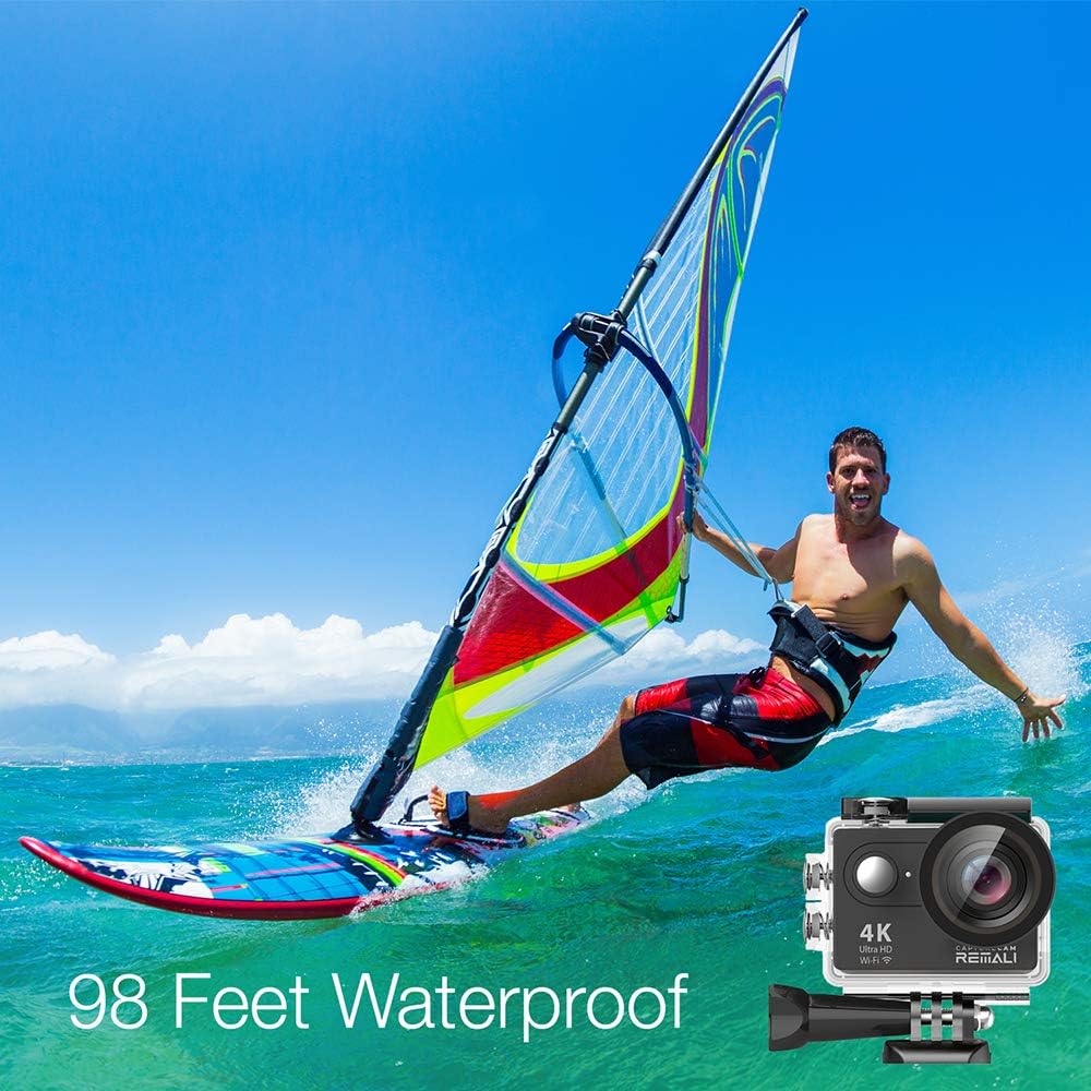 4K Ultra HD Waterproof Sports Action Camera Kit with Carrying Case Z91717