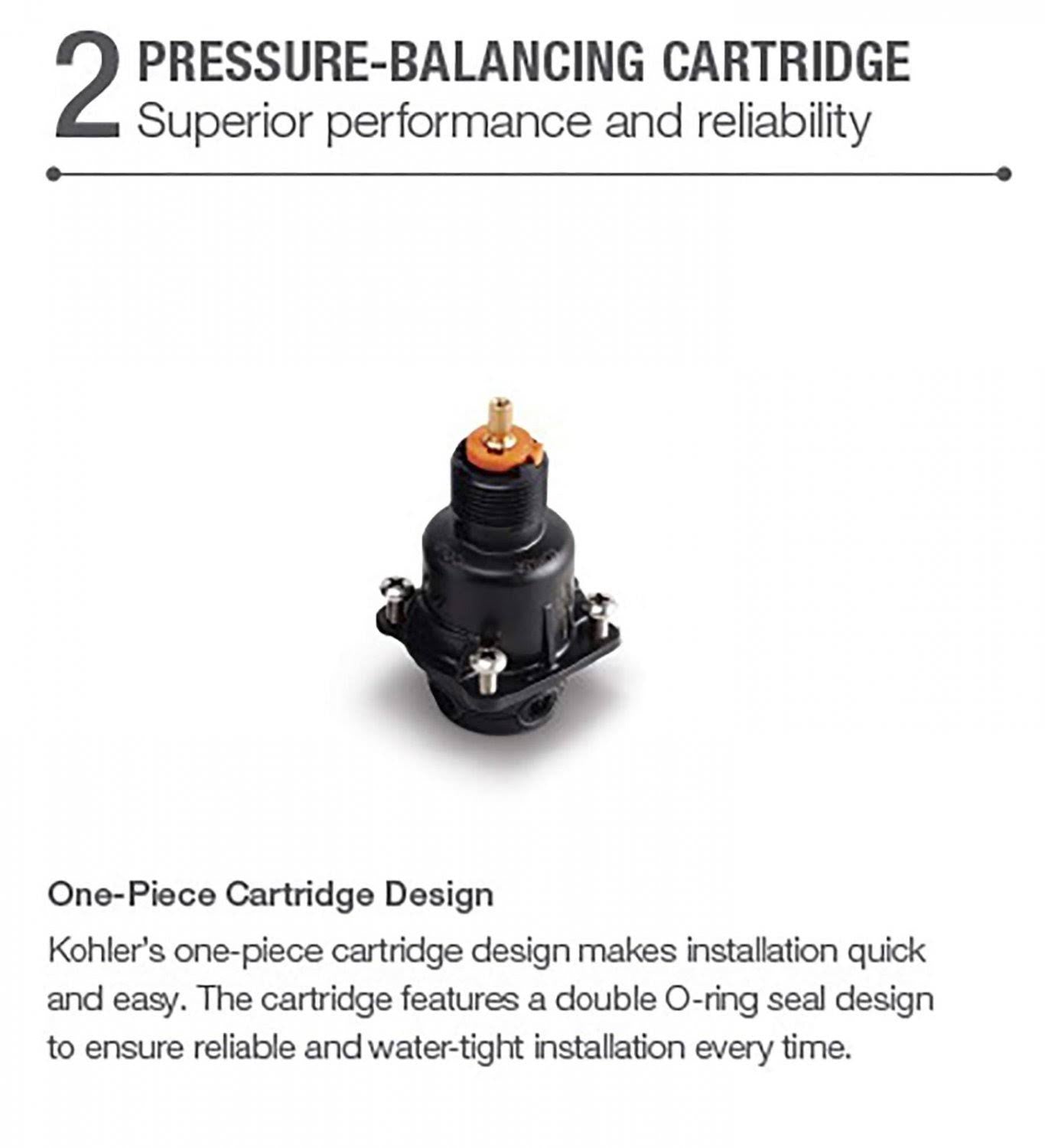 Pressure-Balancing Valve and Cartridge Kit R231