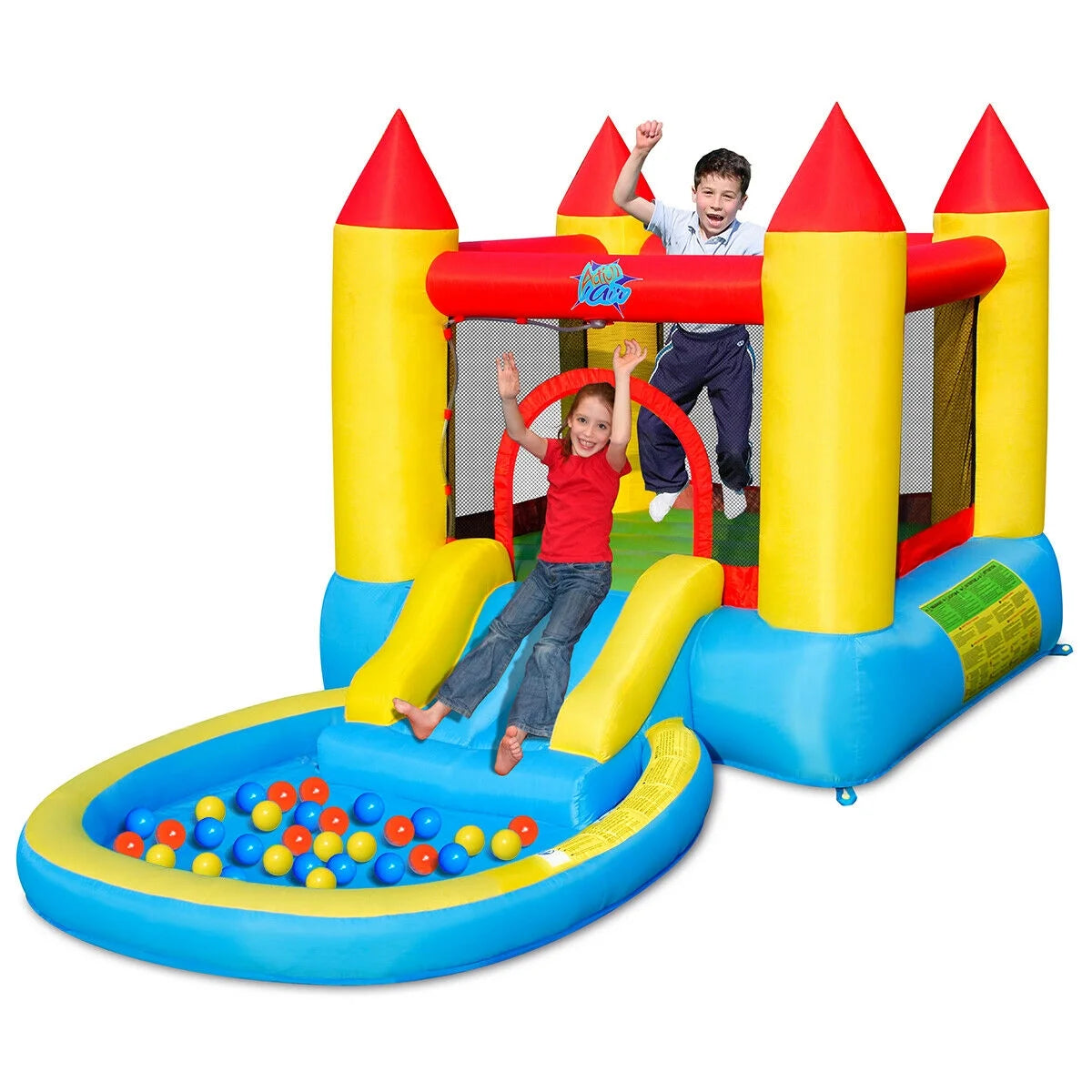 Inflatable Bounce House with Pool and 480W Blower Y5358