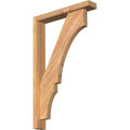 3 1/2x22W x 20x22D x 32x22H Smooth Bracket with Offset Brace, Western Red Cedar Z688430