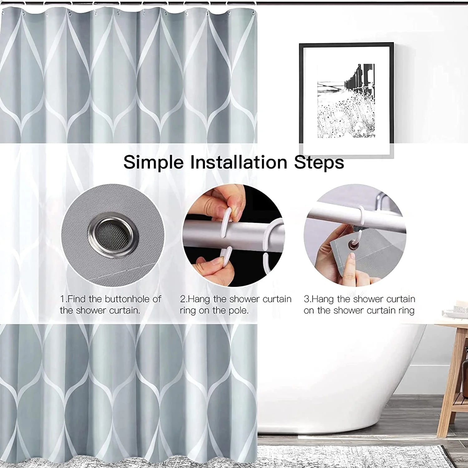 66x72 inch Shower Curtain T59509