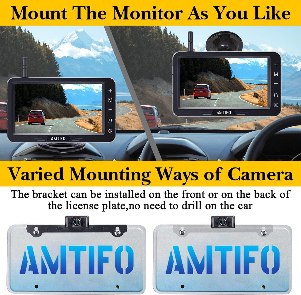 Wireless Backup Camera with 5 Inch Monitor A33551
