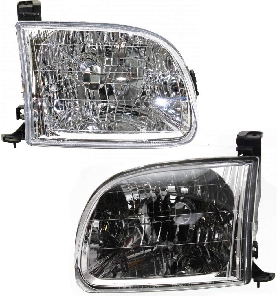 Driver and Passenger Side Headlight with Bulbs for Toyota Tundra A1929