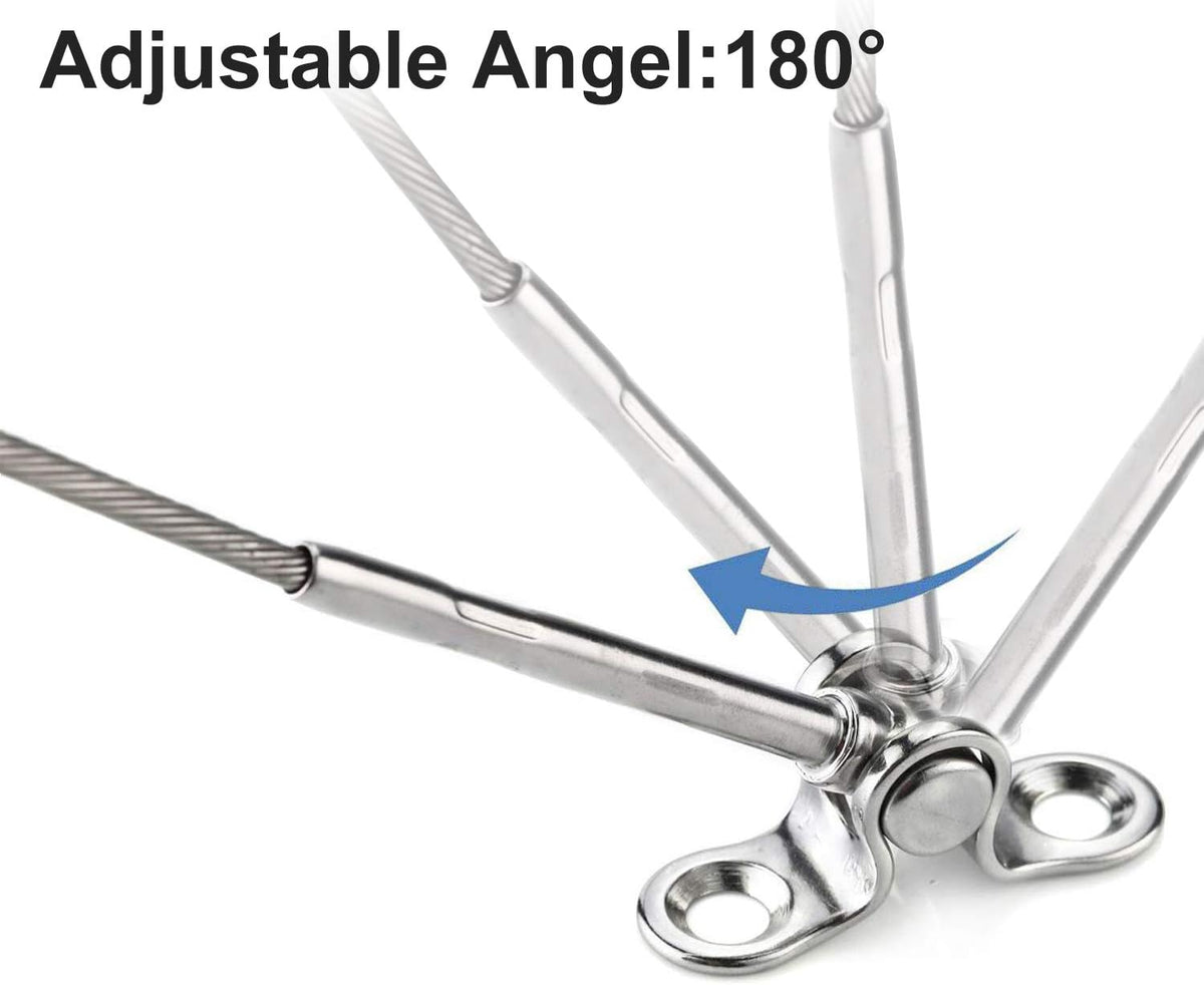 12 Pack T316 Stainless Steel Cable Railing Kits W955