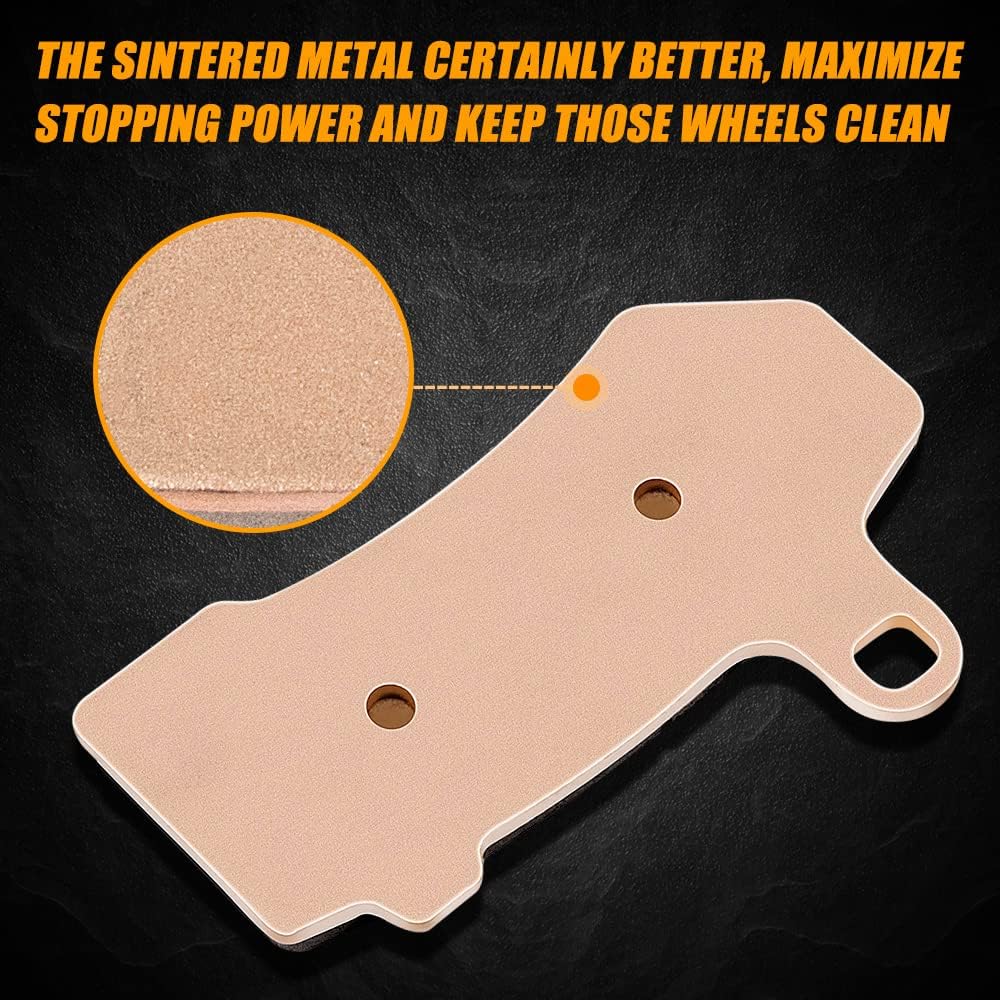 Sintered Brake Pad Kit, 2 Front & 1 Rear Brake Pads, Pack of 2 F674