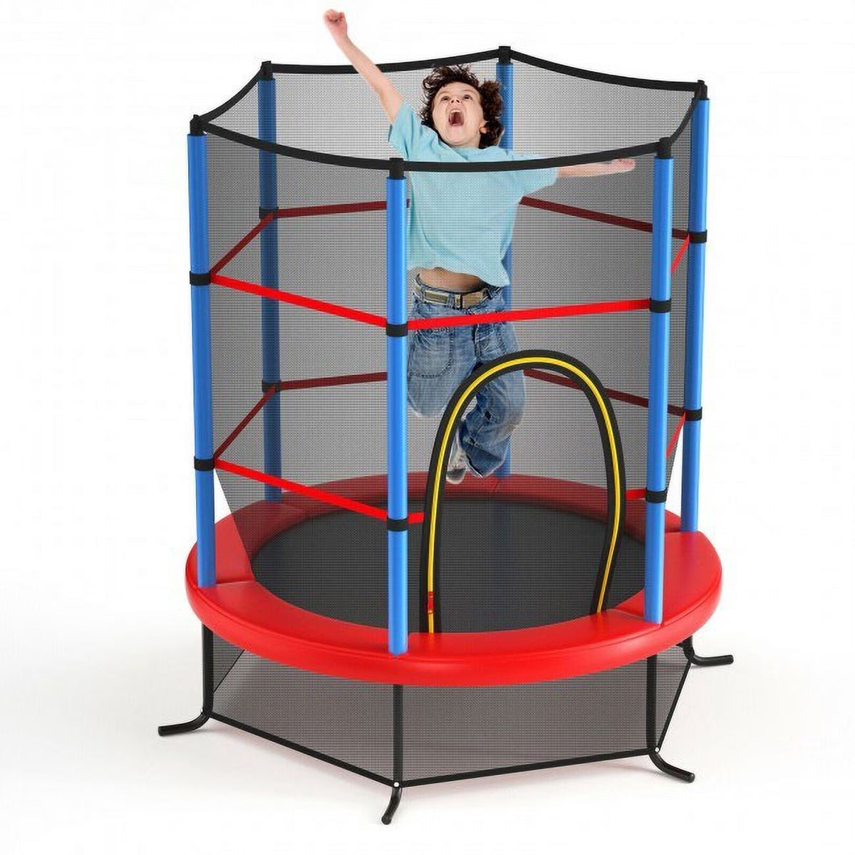 55 inch Kids Trampoline with Enclosure Net O2220