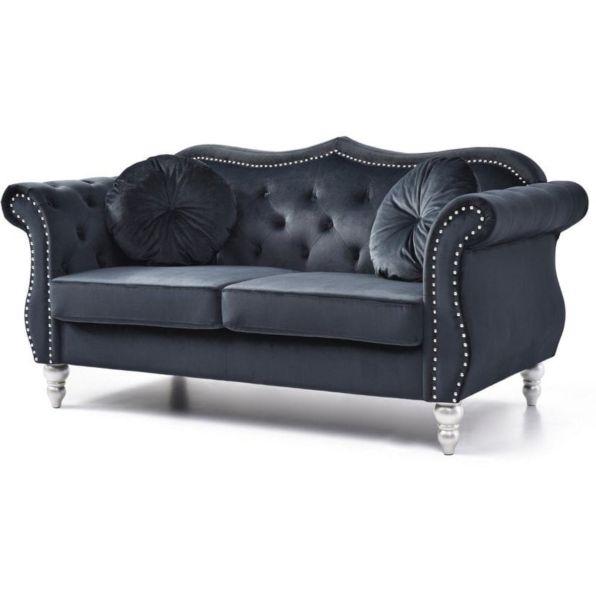 Black Sofa and Loveseat Furniture Set J29909