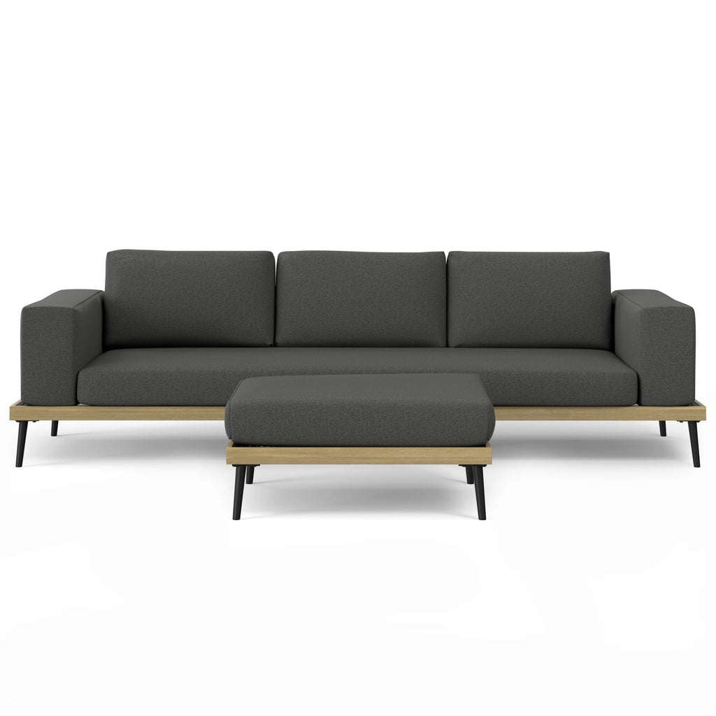 Slate Gray Outdoor 2 Piece Sofa Sectional V519631