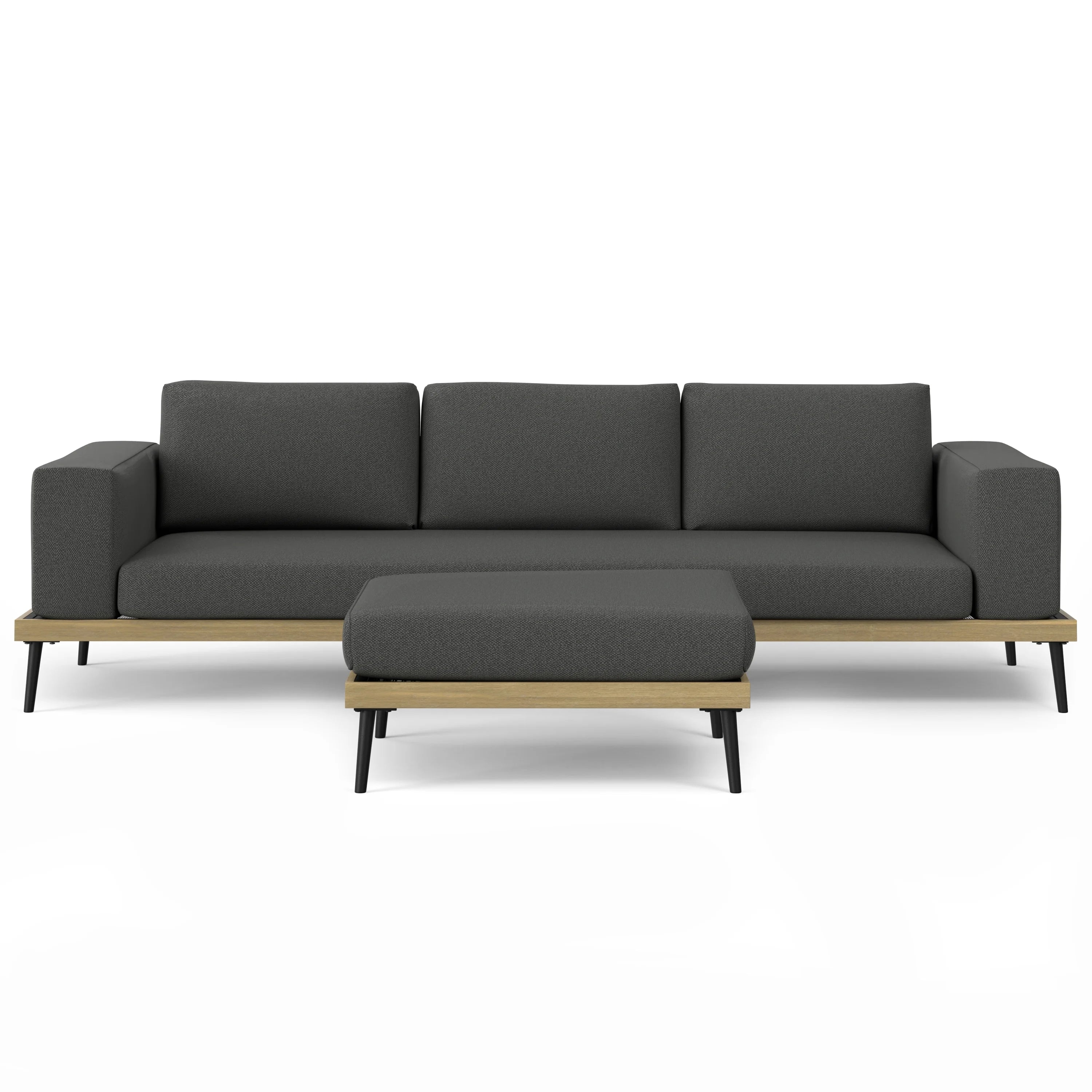 Slate Gray Outdoor 2 Piece Sofa Sectional V519631