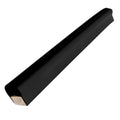 Black Piling Post Bumper One End Capped 6" M2050