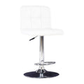 White Faux Leather Adjustable Bar Stool L96718