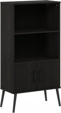 Espresso Accent Cabinet with Wood Legs V985450