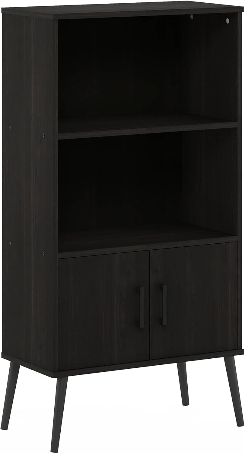 Espresso Accent Cabinet with Wood Legs V985450