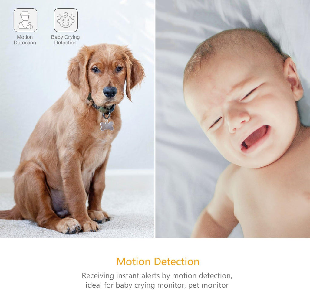 2pc 1080p WiFi Smart Indoor Security Camera with Night Vision and 2-Way Audio B368565