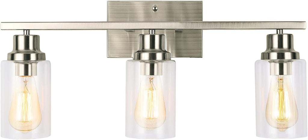 3-Light Black Wall Sconce Bathroom Vanity Light O765716