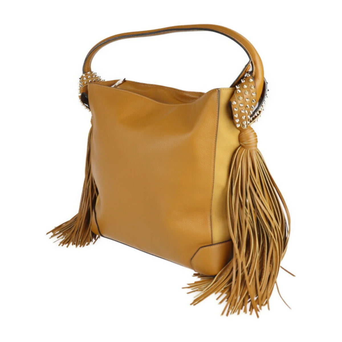 Camel Brown Leather Hobo Shoulder Bag G28801