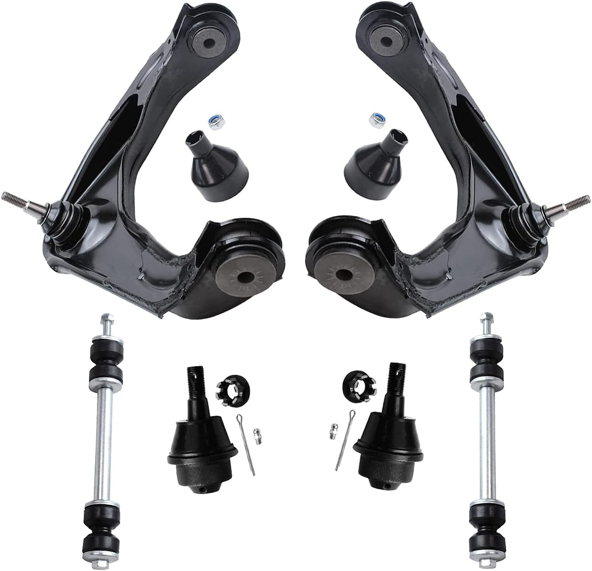 Front Upper Control Arms Lower Ball Joints Sway Bars 6pc Set A449641