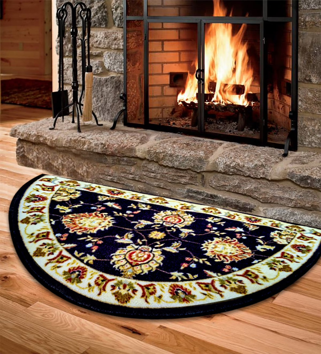 Half Circle Non Slip Fireplace Hearth Rug (2'2"x 3'3") R312933