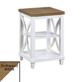 Driftwood / White End Table M451