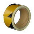 Reflective Hazard Black / Yellow Tape, 14 in x 33 ft Y77295