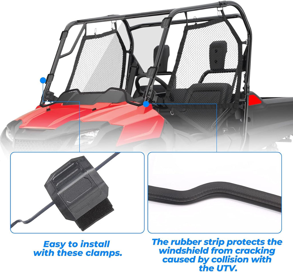 Polycarbonate Clear Windshield Compatible with Pioneer 700 M77480