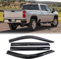 4PCS Dark Smoke Window Deflectors for Chevy Silverado Crew Cab N691515