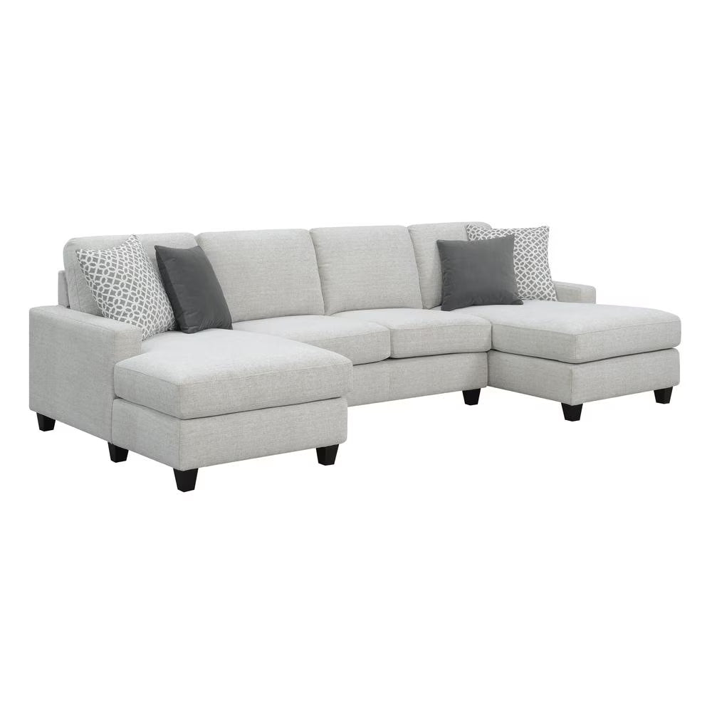 Chaise Sectional with Pillows E206