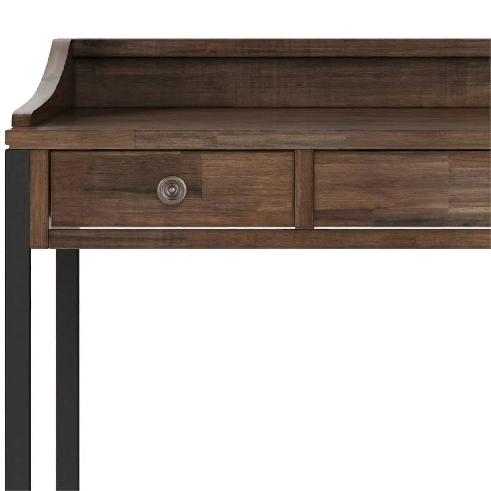 48" Solid Wood Computer Desk in Rustic Aged Brown S44105