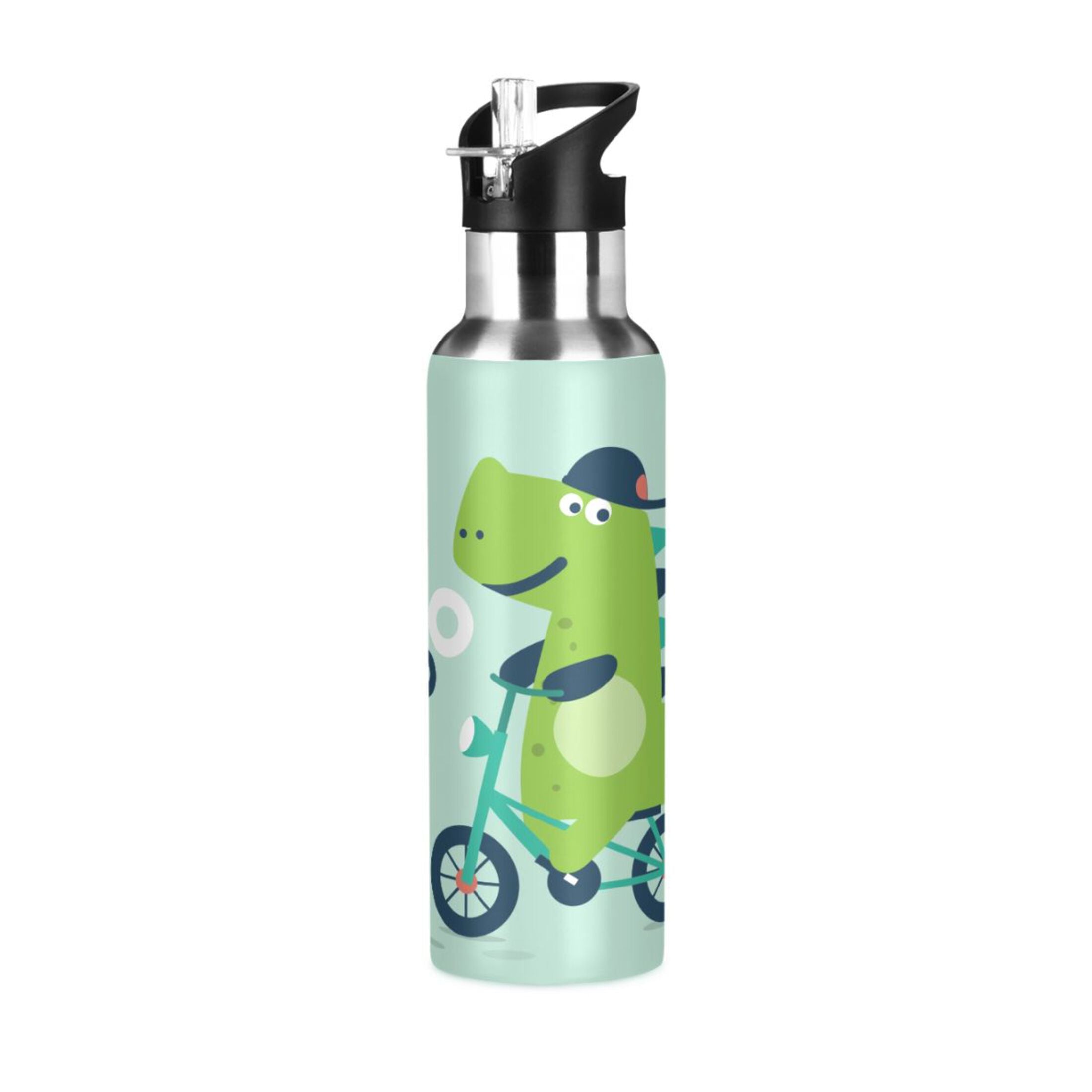 Stainless Steel Vacuum Insulated Water Bottle with Straw Lid 20 OZ W434354