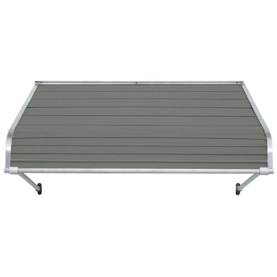 72-in Wide x 54-in Projection Graystone Solid Fixed Door Awning U4307