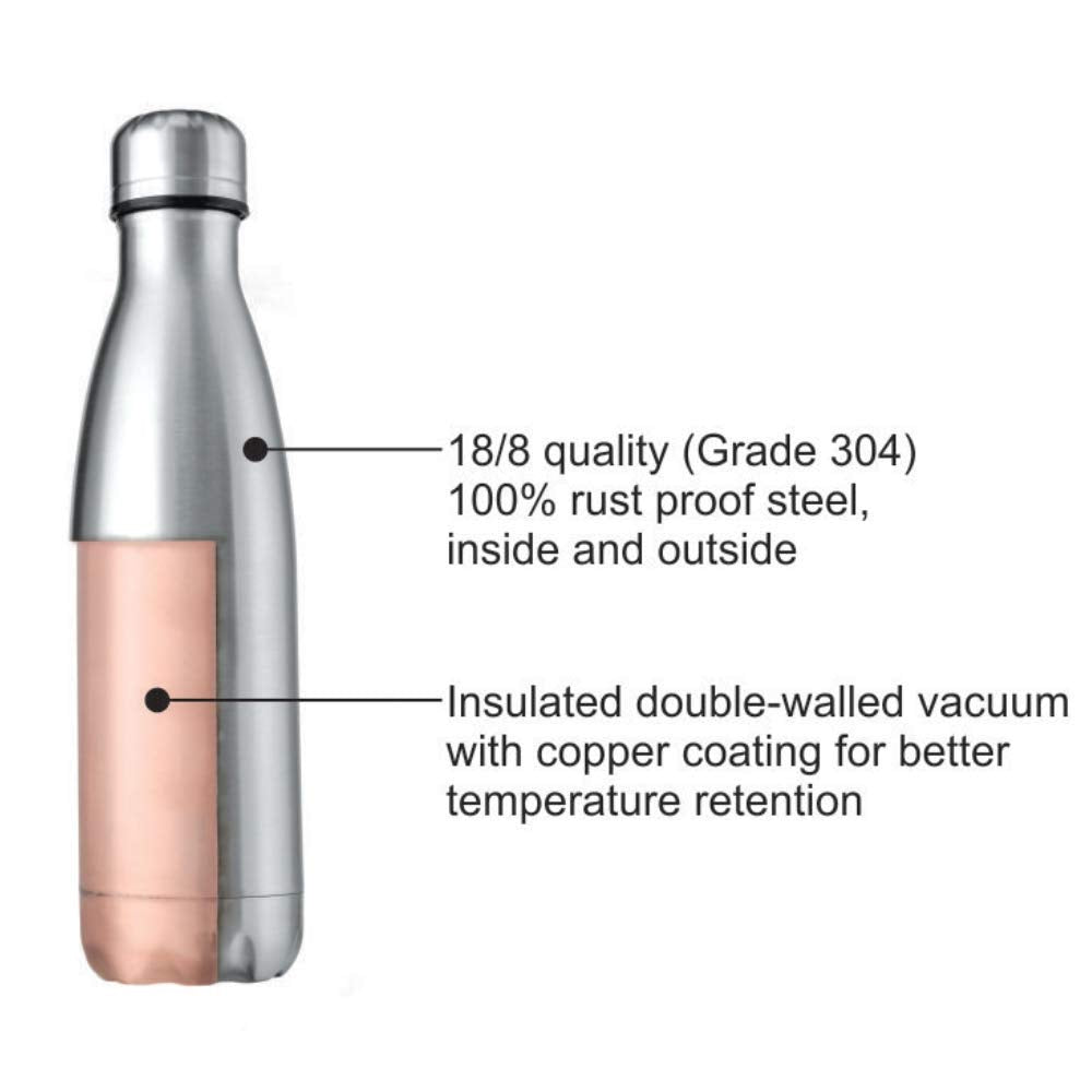 750Ml Vacuum Insulated Stainless Steel Flask Water Bottle S913