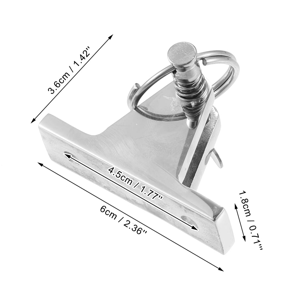 4pcs 316 Stainless Steel Deck Hinge with Pin and Ring J752